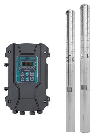 AC/DC Hybrid Solar Borehole Pump